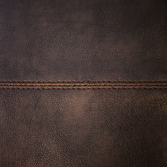 seam on leather texture