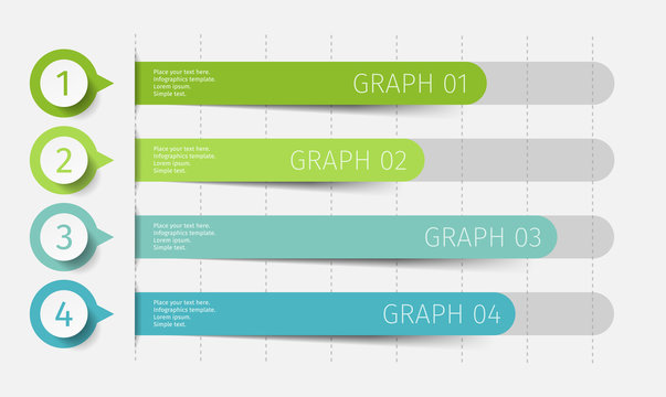 Modern 3d chart, graph. Template for diagram, presentation and chart. Infographics elements. Vector