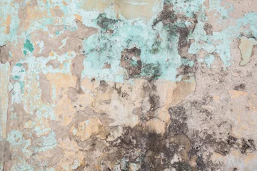 Crédence de cuisine Mur vieilli Weathered, faded and peeled off colorful concrete wall texture background.  © tuomaslehtinen