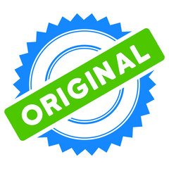 Original Stamp flat raster illustration.