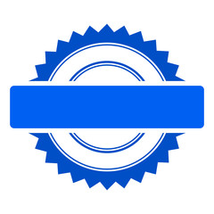 Seal Stamp Template flat raster illustration.