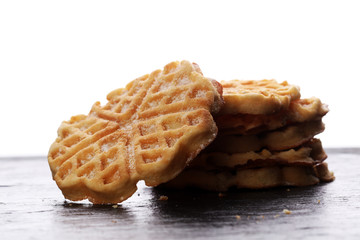 Belgian waffles with powdered sugar