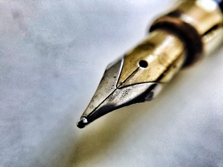 Tip of a fountain pen