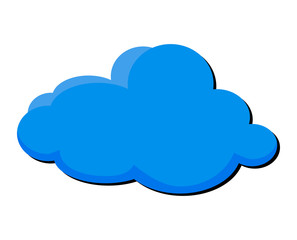 cartoon cloud vector symbol icon design.