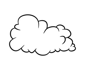 cartoon cloud vector symbol icon design.