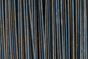 background texture of steel rods