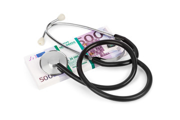 Stethoscope and money