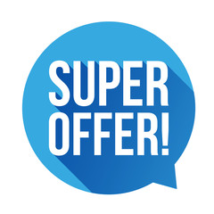 Super Offer sticker speech bubble
