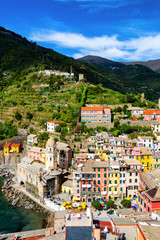 Fototapeta na wymiar Vernazza in Cinque Terre, Liguria, Italy