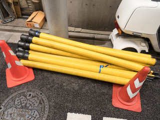 電線の防護パイプ