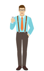 Businessman with mobile phone