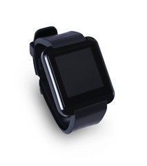 Gadget, smart watch with blank screen, cutout