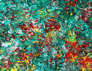 Fototapeta premium Colourful background of oil paints. Filter effect