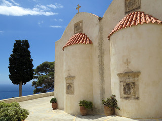 historic Preveli monastery is a location on the south coast of the Greek island of Crete, in the...