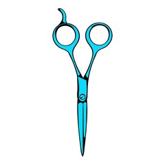 Steel scissors icon, icon cartoon