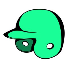 Baseball helmet icon, icon cartoon