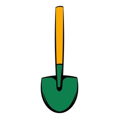 Shovel icon, icon cartoon