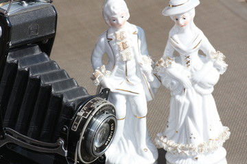 Alter Fotoapparat, Balgenkamera, Nostalgie