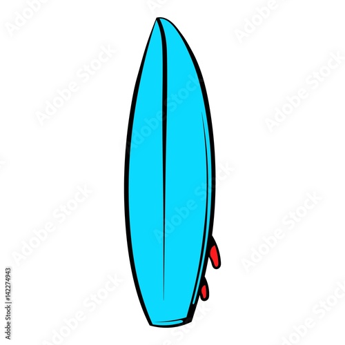 "Surfboard icon, icon cartoon" Stock image and royalty-free vector
