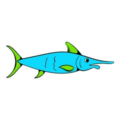 Fresh fish icon, icon cartoon