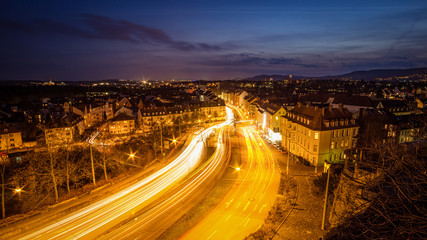 Weinberg Lichjtspuren