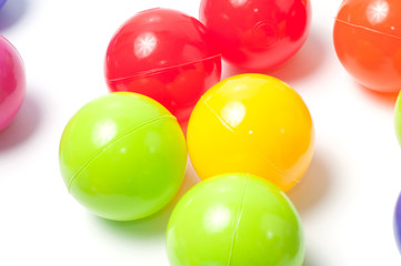 Plastic colored children's balls