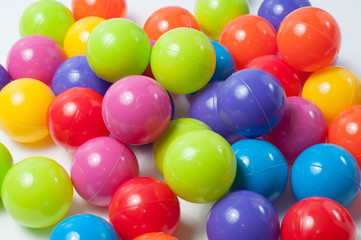 Plastic colored children's balls