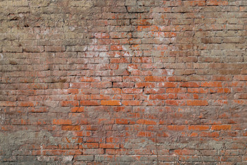 Old red bricks wall texture