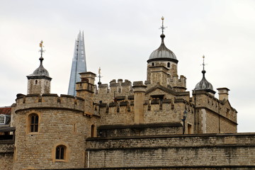 Fototapeta na wymiar Tower of London and Shard