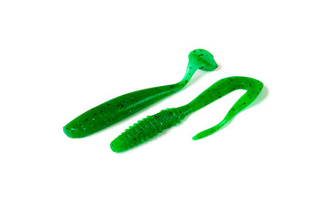 Wobbler for fishing on a white background