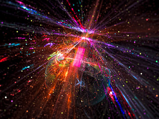 Perspective blur - abstract digitally generated image