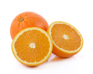 Orange fruit isolated on white background