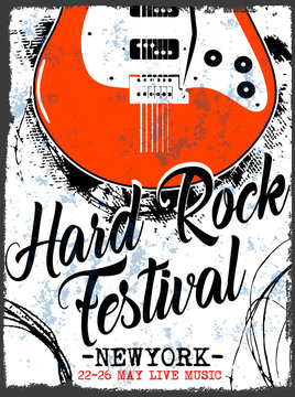 Rock Star vintage rock and roll typographic for t-shirt; tee design; poster; vector illustration