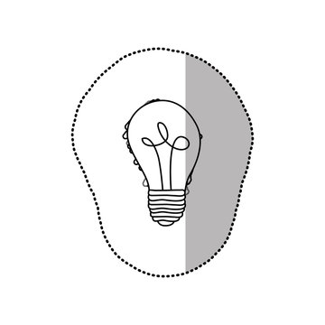 energy bulb power icon, vector illustration design