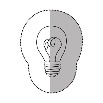 energy bulb power icon, vector illustration design