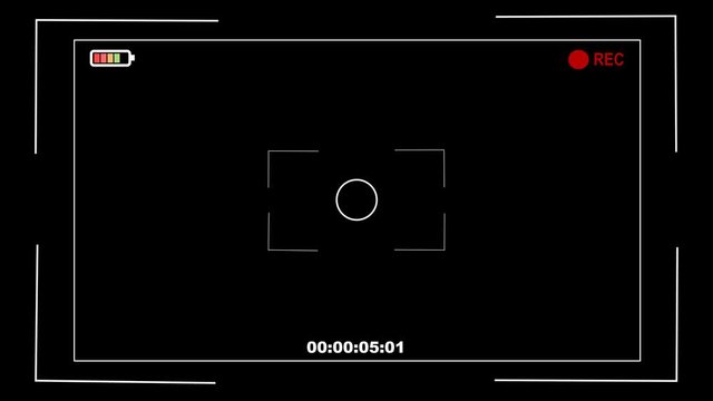 Camera Recording Screen with alpha channel, 4k