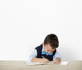 Naklejka premium Little Children Posing Working Adult