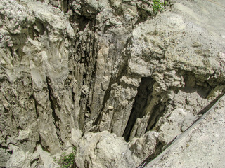 Moon Valley, area of rock formations in district of La Paz, Bolivia
