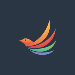 Bird logo vector