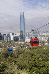 Cable car in Santiago de Chile