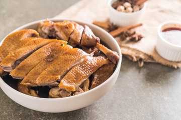 pot-stewed duck with sauce and ingradients