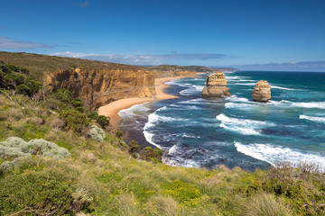 Landscape view of the Twelve Apostles, Victoria,Australia.