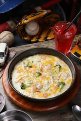 Pizza to eat with a spoon