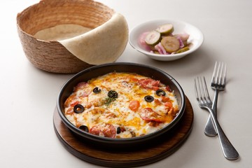 Pizza to eat with a spoon