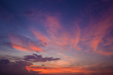 cloudscape in twilight time