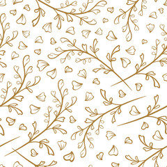 Fantasy decorative herbal branches pattern