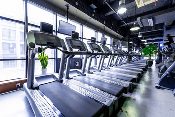 Fototapeta premium interior of modern gym