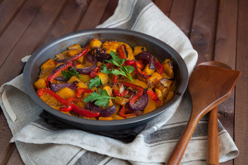 Baked vegetables
