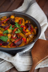 Baked vegetables