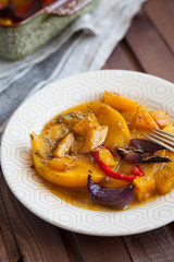 Baked pumpkin